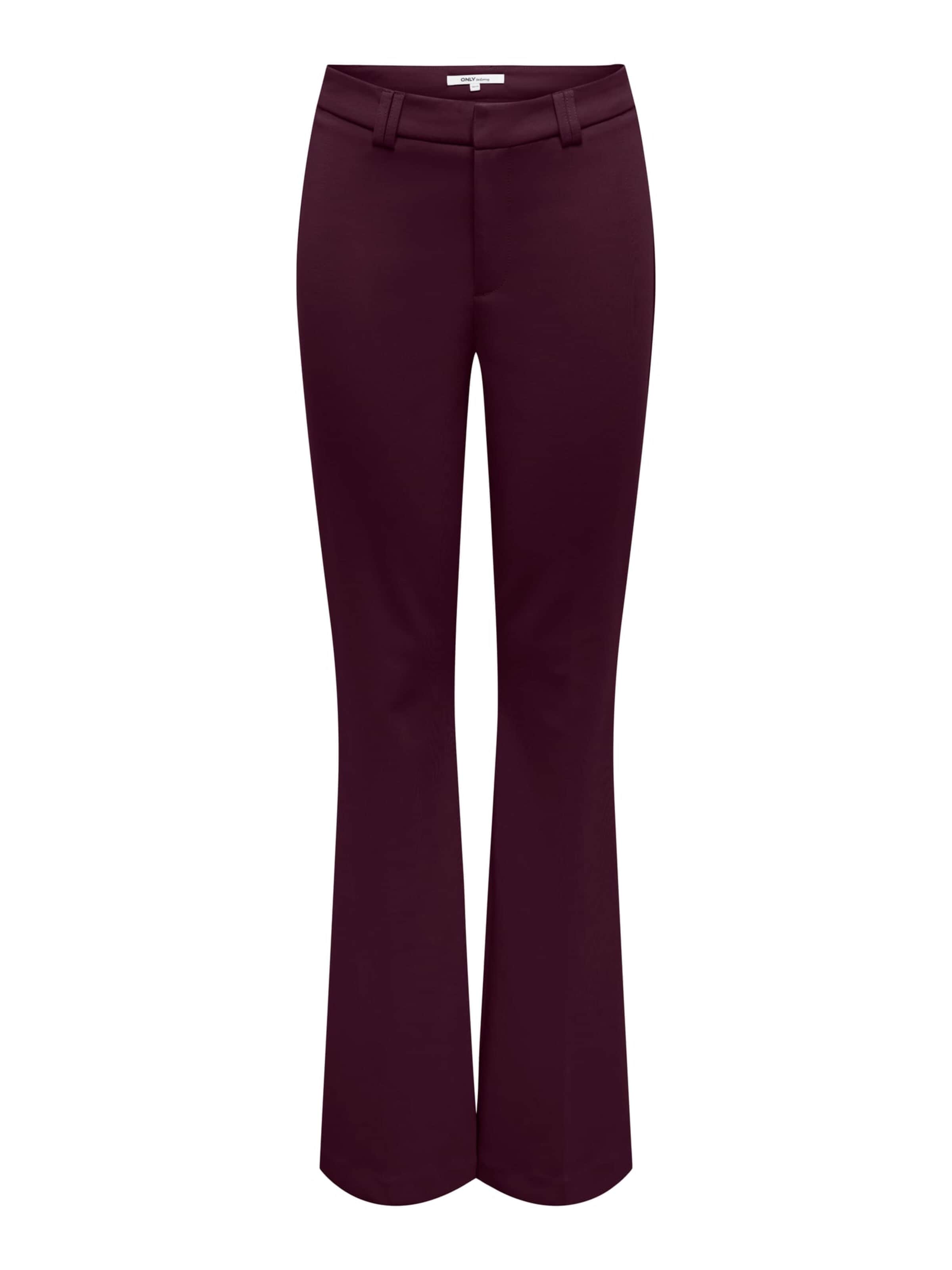 Evazați Pantaloni cu dungă 'ONLPEACH' de la ONLY pe roșu: față
