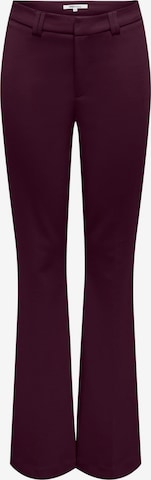 Pantaloni cu dungă 'ONLPEACH' de la ONLY pe roșu: față