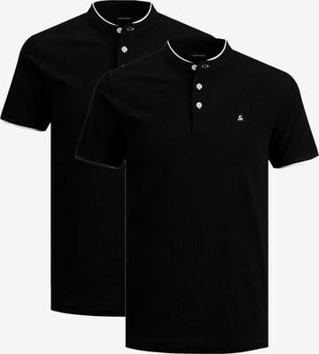 JACK & JONES Shirt 'Paulos Mao' in Black: front