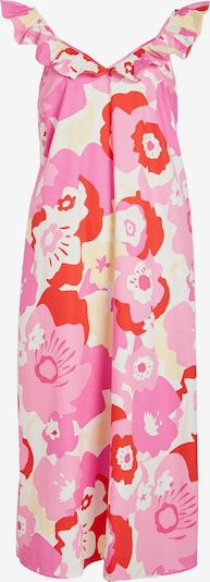 VILA Kleid 'Haline' in sand / pink / rot / wollweiß, Produktansicht