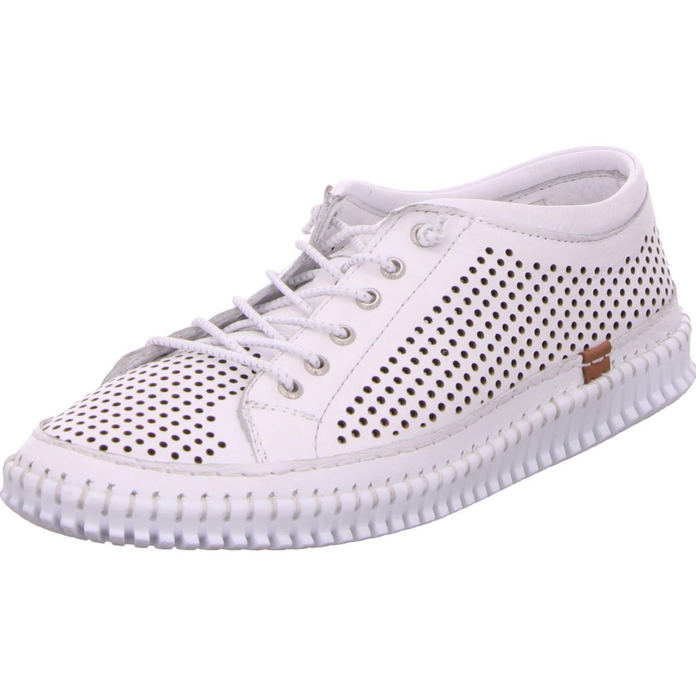 Esgano Lace-Up Shoes in White: front
