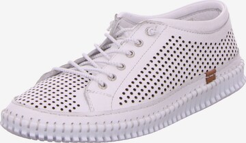 Esgano Lace-Up Shoes in White: front