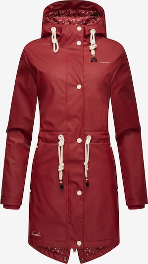 NAVAHOO Weatherproof jacket 'Flower of Ocean' in Blood red / White, Item view