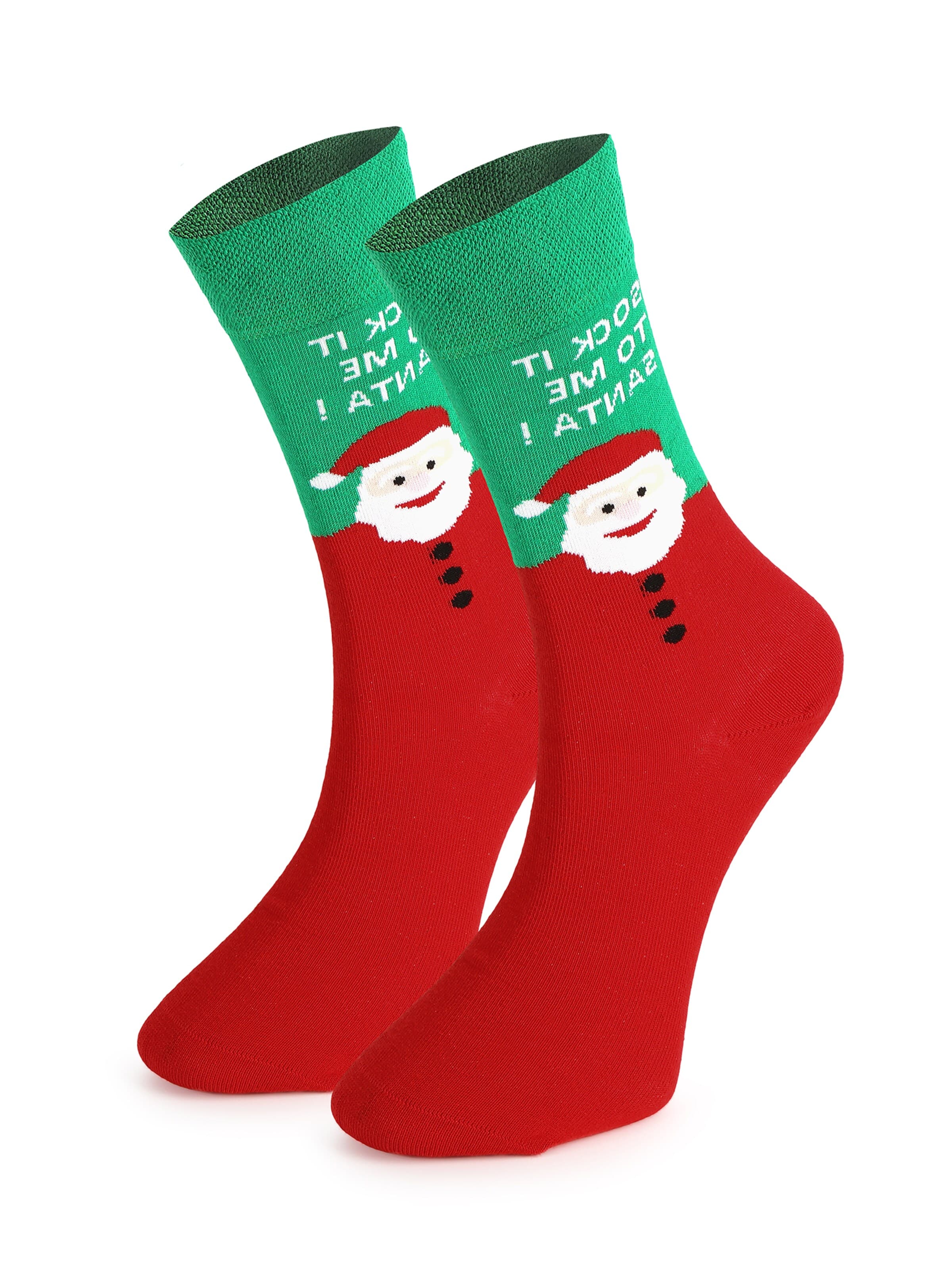 Crea Socks - Calcetines 'Weihnachten Santa' en Mezcla de colores