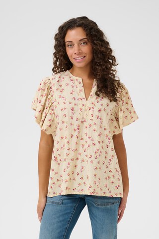 CULTURE Bluse 'puglia' in Beige: Vorderseite