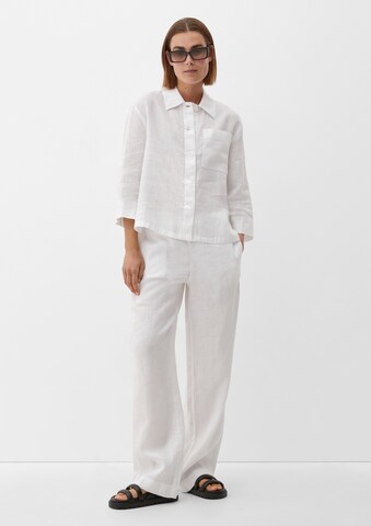 s.Oliver Wide leg Trousers in White