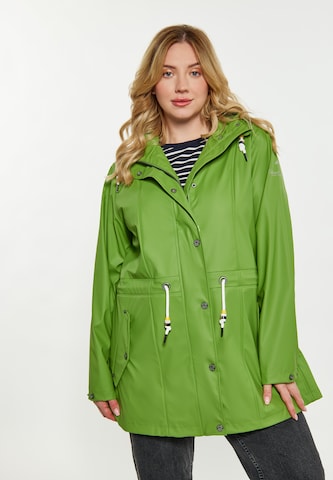 Schmuddelwedda Between-seasons coat in Green: front