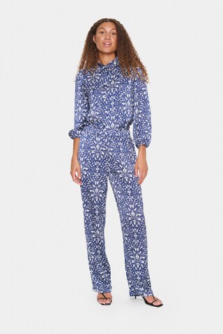 SAINT TROPEZ Wide leg Broek 'Imena' in Blauw