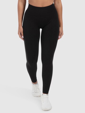 Smilodox Slim fit Leggings in Black: front