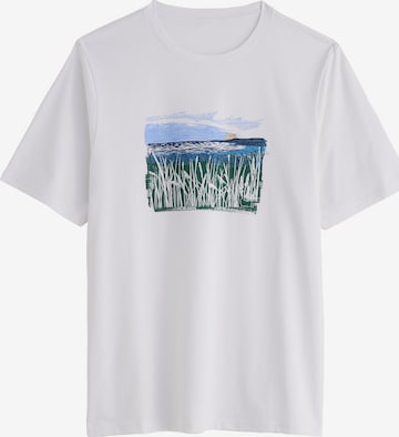 Seasalt Cornwall T-Shirt 'Midwatch' in Weiß: Vorderseite