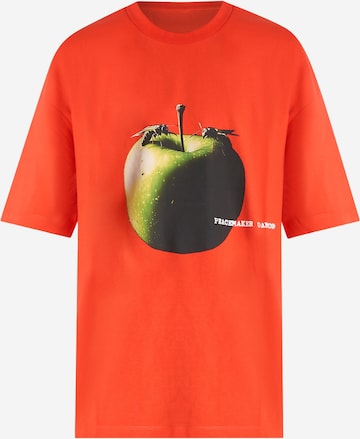 T-Shirt OAMC PEACEMAKER en rouge : devant