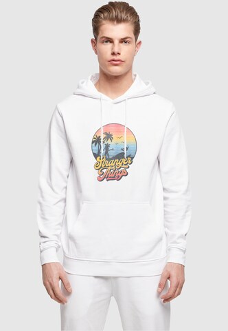 Sweat-shirt 'Stranger Things - LA' ABSOLUTE CULT en blanc : devant