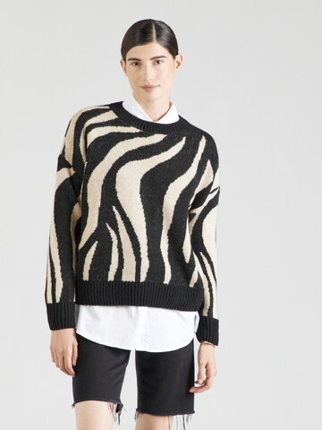 Pull-over 'ONLHAZEL' ONLY en noir : devant