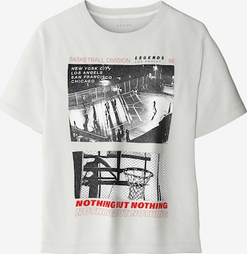 NAME IT Majica 'NKMVOTO' | bela barva: sprednja stran