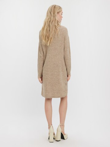 VERO MODA Knitted dress 'LULU' in Brown