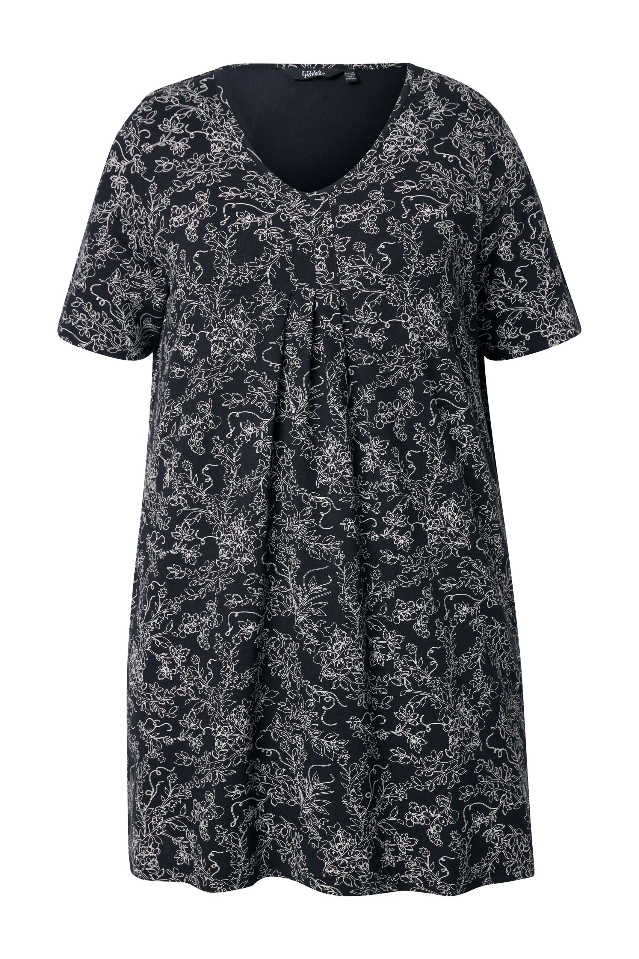 T-shirt Ulla Popken en noir : devant