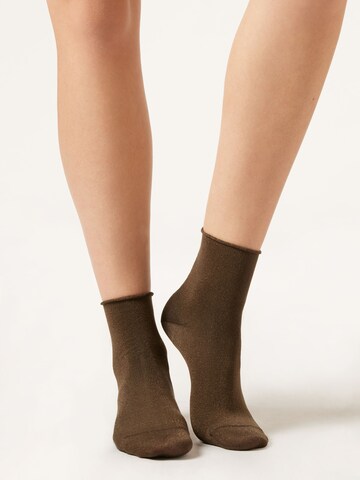 CALZEDONIA Socken in Braun: Vorderseite