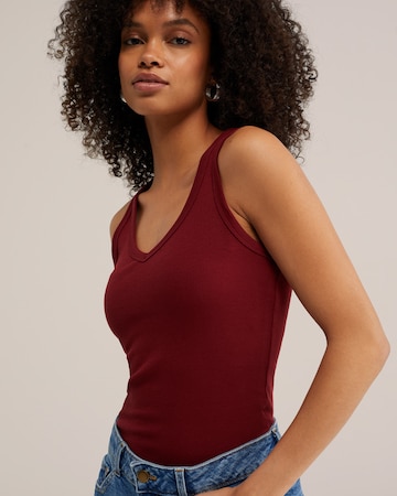 WE Fashion - Top en rojo