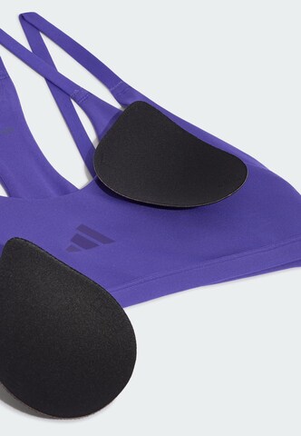 ADIDAS PERFORMANCE Bustier Sport-BH 'Optime Workout' in Lila