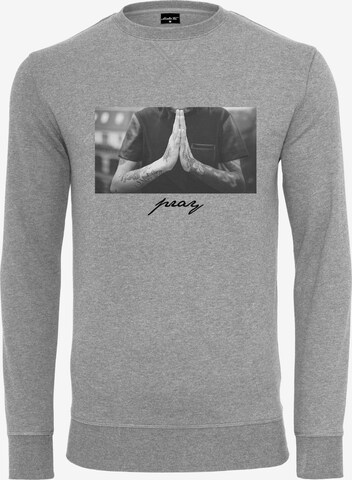 MT Men Sweatshirt 'Pray' in Grey: front