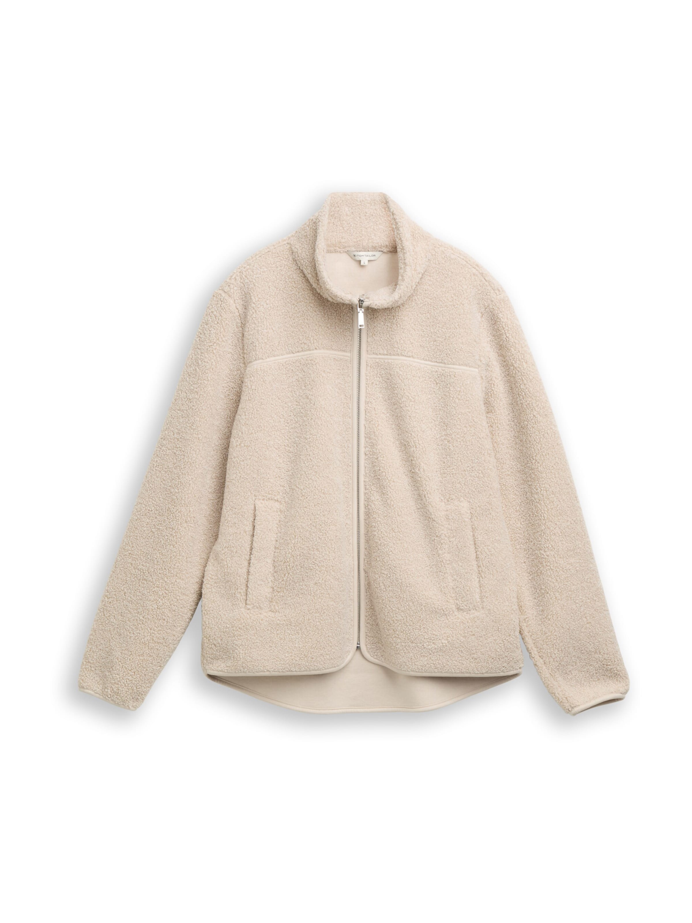 TOM TAILOR Sweatvest in Grijs: voorkant