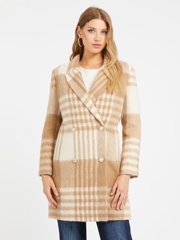 GUESS Between-Seasons Coat in Beige: front