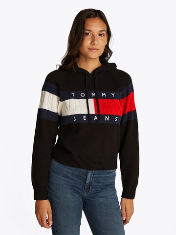 Tommy Jeans Pullover in Schwarz: Vorderseite
