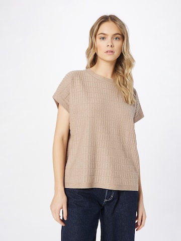 NÜMPH Sweater 'ANJA DARLENE' in Brown: front