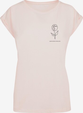 Maglietta 'Spring - Tulip Flower' di Merchcode in rosa: frontale