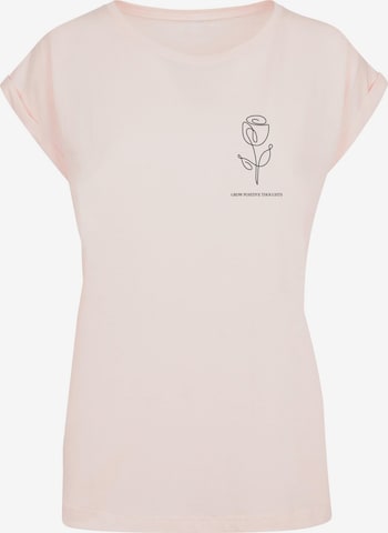 Merchcode Shirt 'Spring - Tulip Flower' in Pink: front