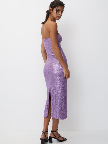 Pull&Bear Společenské šaty – fialová