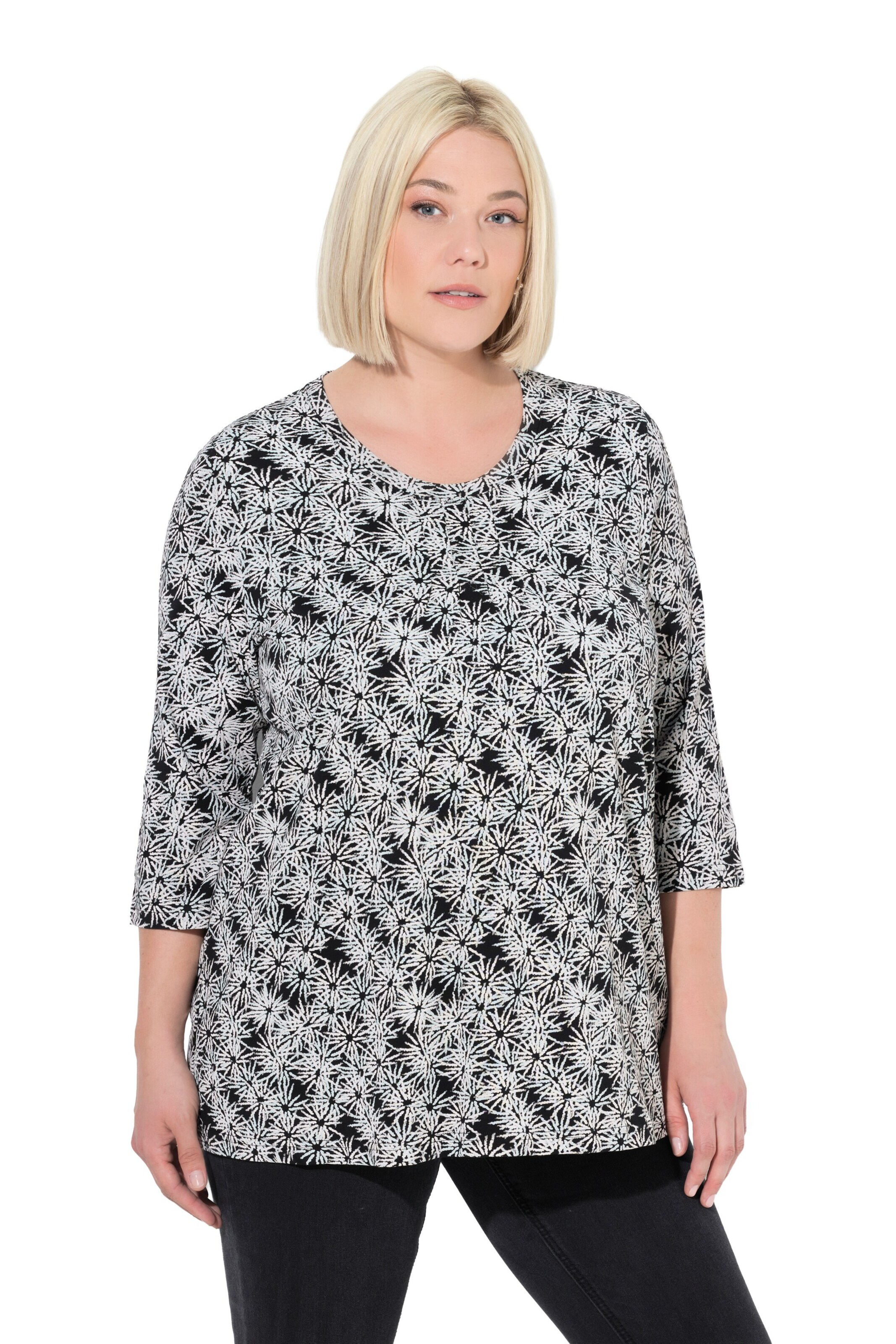 Ulla Popken Shirt in Black: front