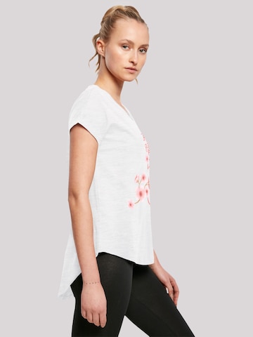 T-shirt 'Kirschblüten Asien' F4NT4STIC en blanc