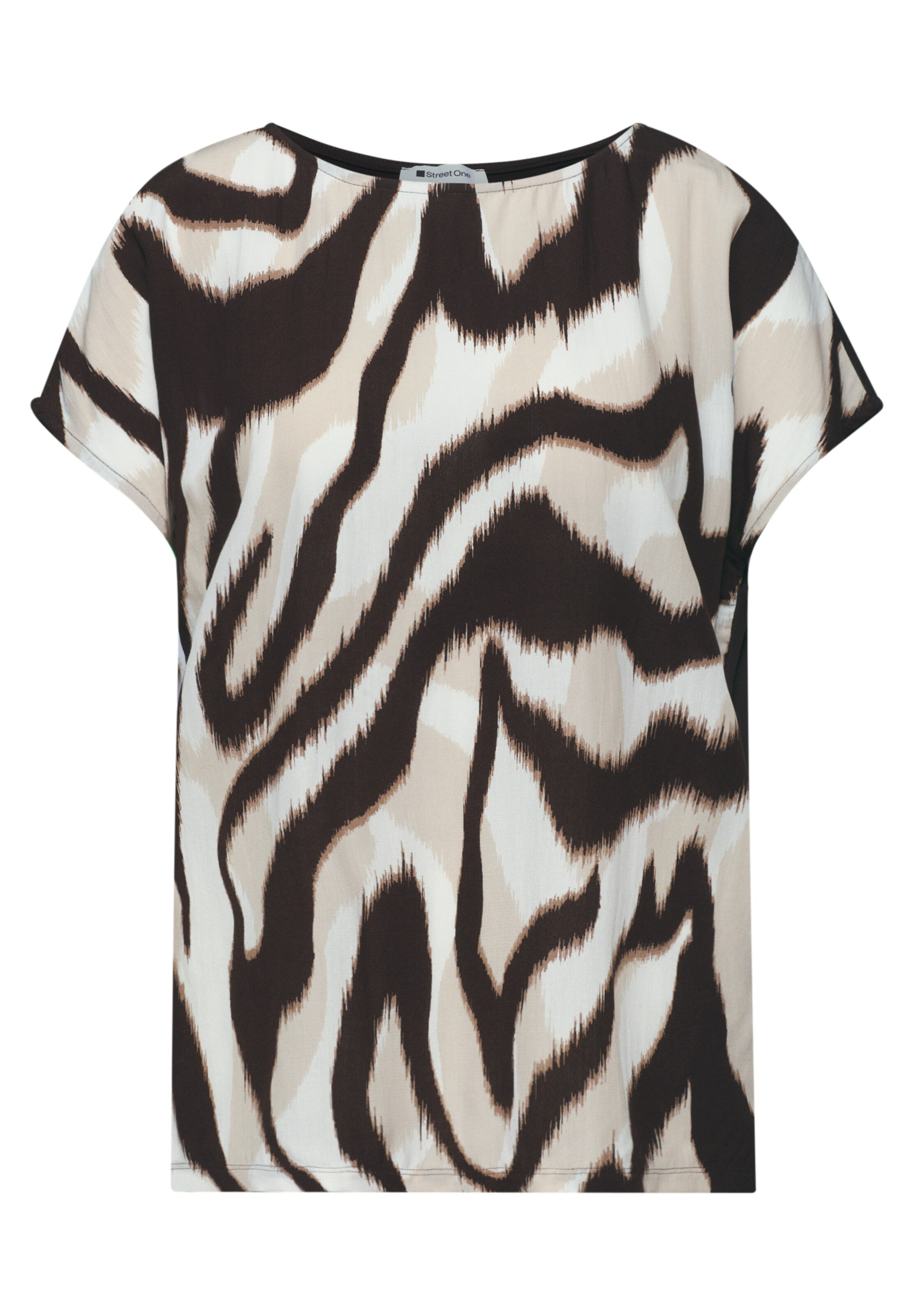 STREET ONE Shirt in Brown: front