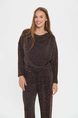 SAINT TROPEZ Shirt 'Noella' in Brown: front