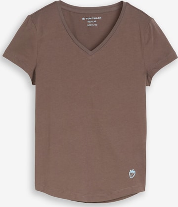 TOM TAILOR Shirt in Brown: front