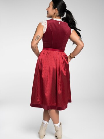 Dirndl 'Dirndl Foxi - Vendewaa' SPIETH & WENSKY en rouge