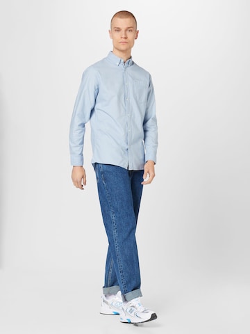 Pepe Jeans Regular fit Button Up Shirt 'Fabio' in Blue