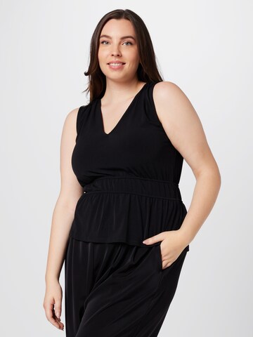 Guido Maria Kretschmer Curvy Top 'Enie' in Black: front