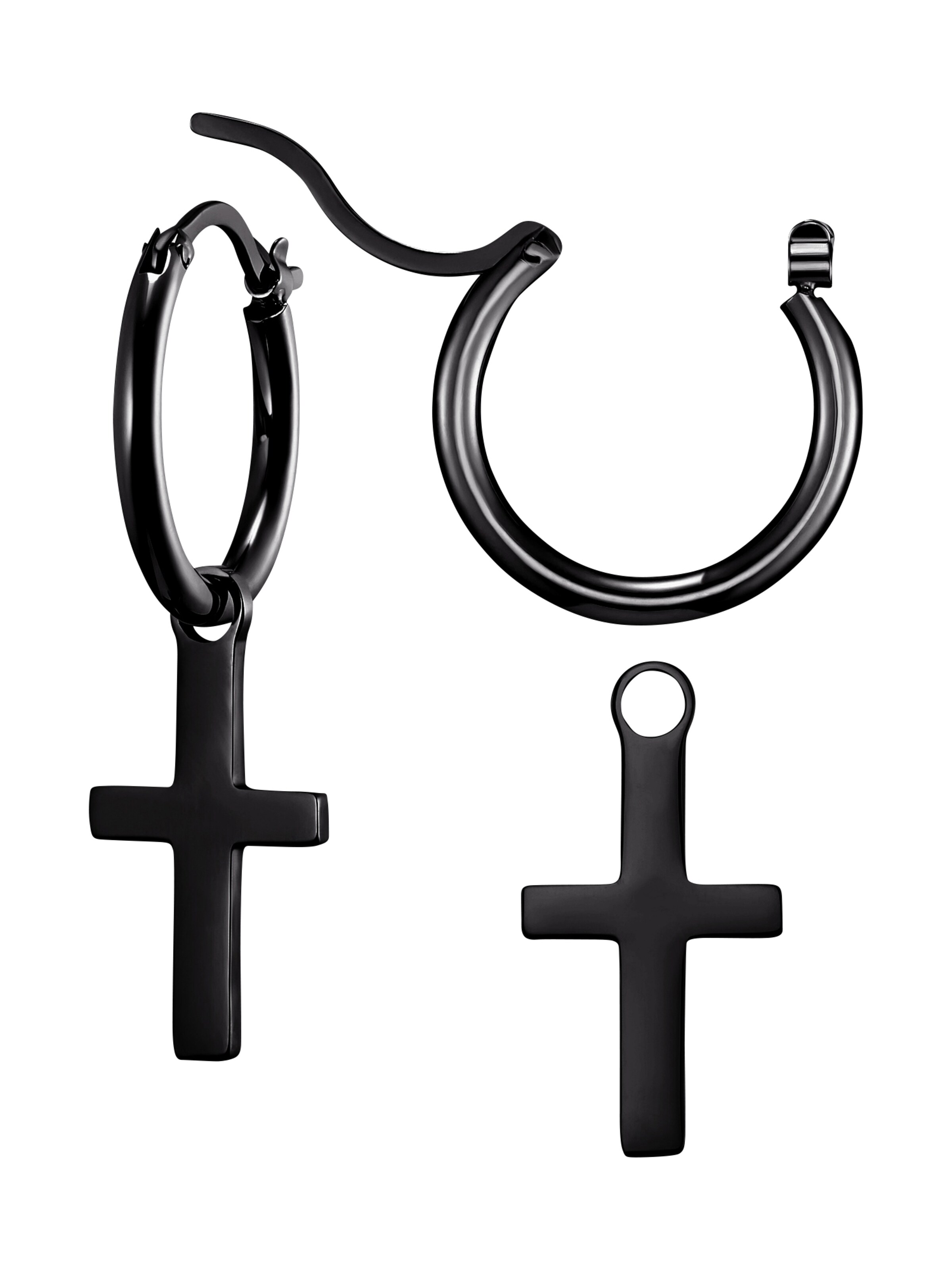 Boucles d'oreilles 'Philipp' Heideman en noir