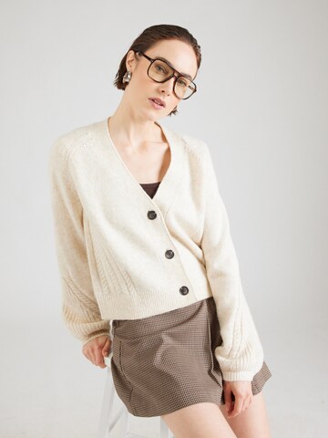 JDY Knit cardigan 'SUSANNA' in Beige: front