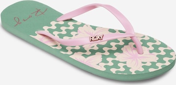 Tongs 'Viva Stamp LI' ROXY en vert : devant