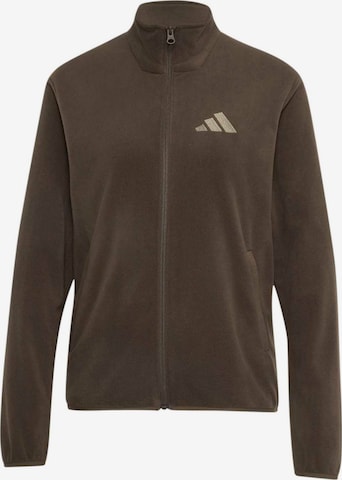 ADIDAS TERREX Athletic Fleece Jacket 'ESS' in Green: front