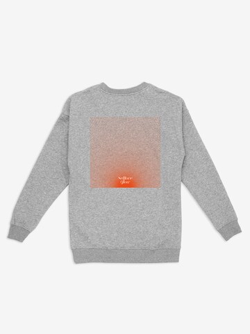 ABOUT YOU DROP Sweatshirt 'Selflove Glow' in Grey: front