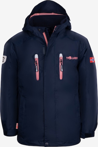 TROLLKIDS Outdoor jacket in Blue: front