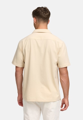INDICODE JEANS Regular fit Button Up Shirt 'INDaminos' in Beige