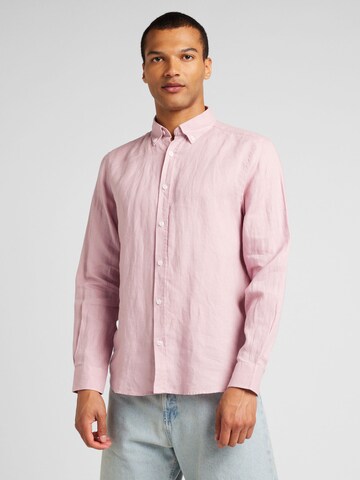 s.Oliver Regular fit Button Up Shirt in Pink: front