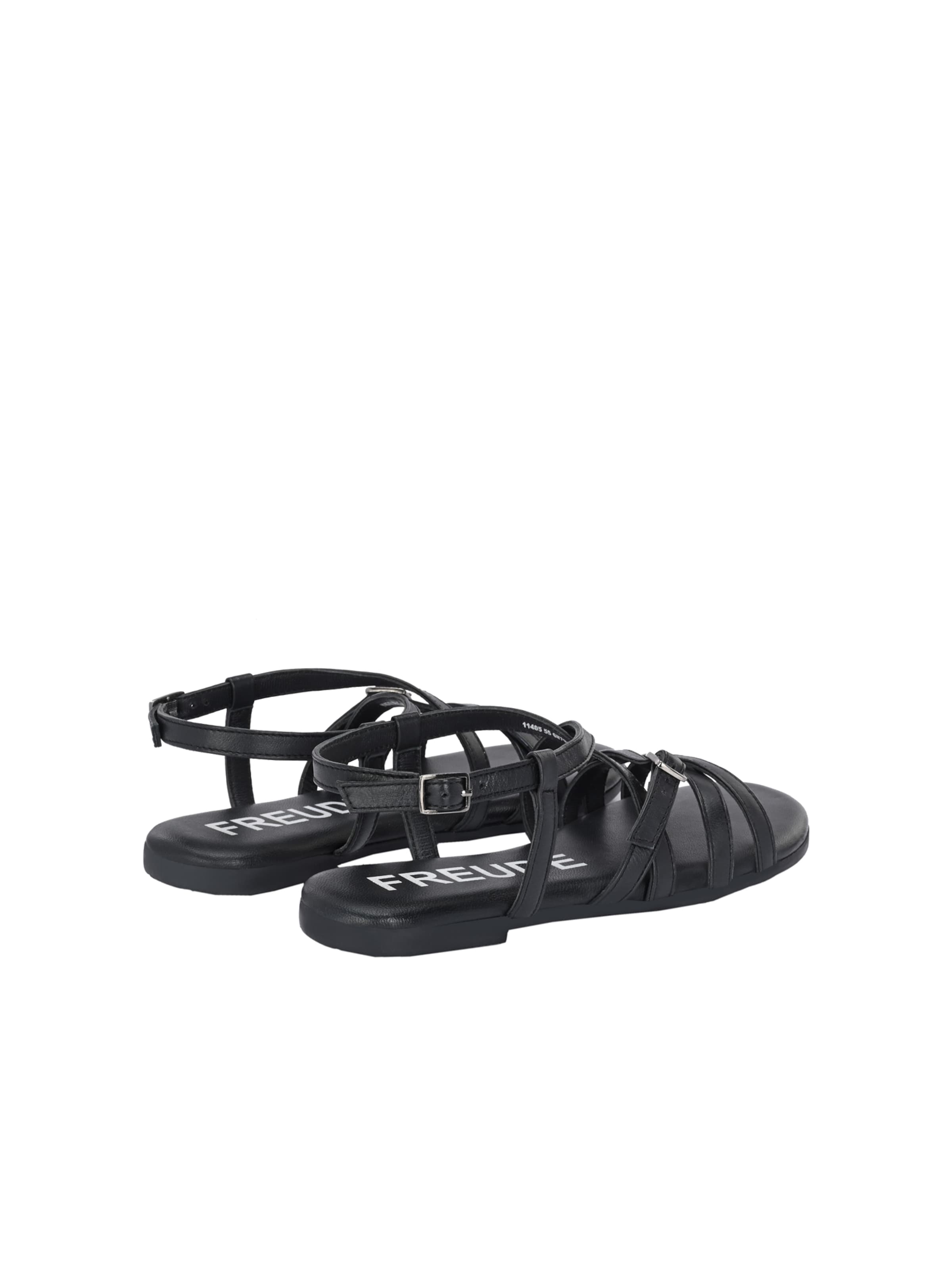 FREUDE Sandalen met riem 'Antares' in Zwart