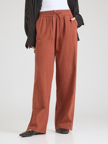 ONLY Wide leg Trousers 'ONLTIZANA' in Brown: front