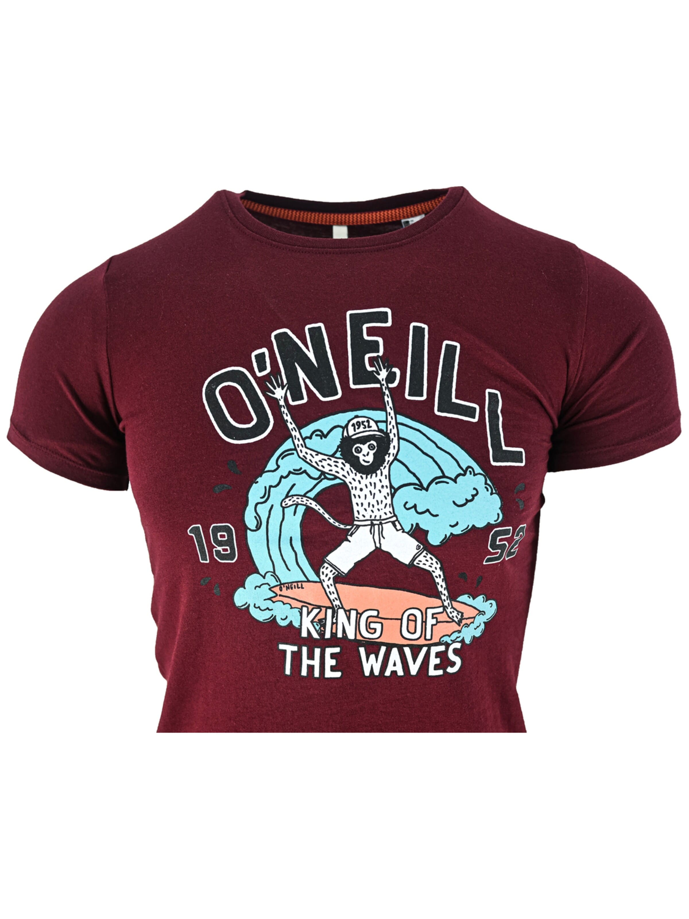 O'NEILL Shirt 'O'Neill LB King Of Waves SS'‌‌‌‌‌‌‌‌‌‌ in Rot